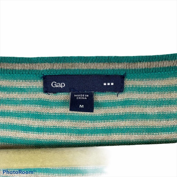 GAP Striped Linen Top - Picture 3 of 7